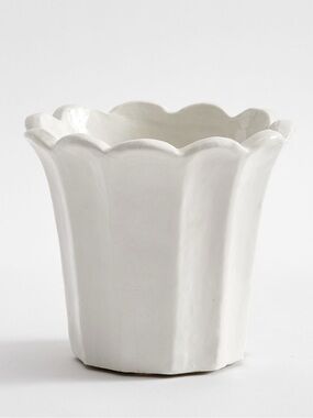 Pottery Barn | Accents | Pottery Barn Fluted Tulip Cachepot Planter Pot ...